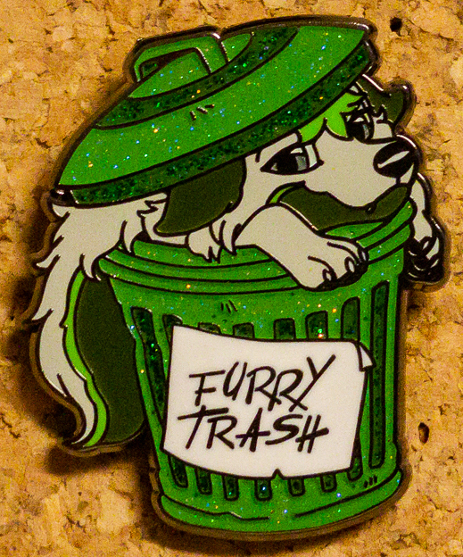A closeup picture of just the pin