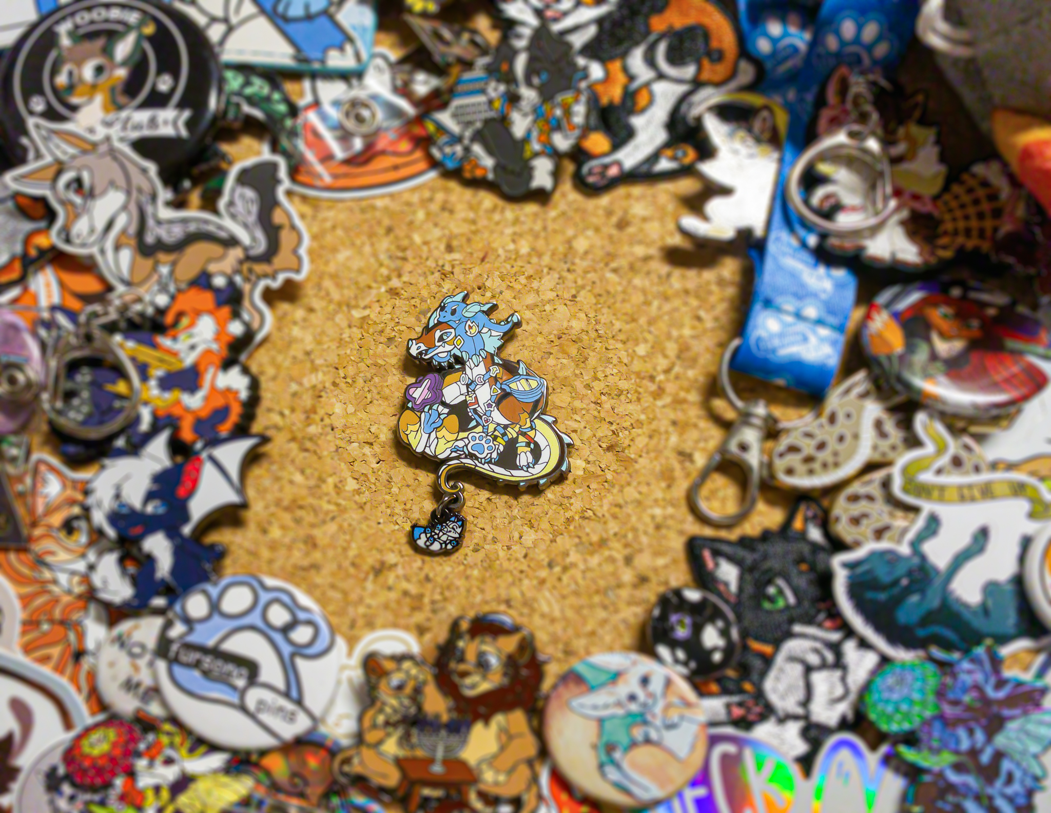 The pin, with the dragon's hoard!